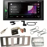 Pioneer DMH-A3300DAB Bluetooth USB Einbauset für Ford Focus C-Max Fiesta Transit