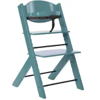 Treppy Treppenhochstuhl 2028 petrol, 46,5x80x51 cm, Sitz und Fußstütze höhen- und tiefenverstellbar