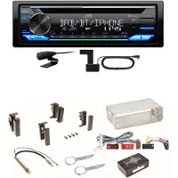 JVC KD-DB922BT Bluetooth Digitalradio Einbauset für Audi A4 B5 A6 4B C4 A8