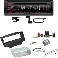 Kenwood KDC-BT450DAB Bluetooth Digitalradio CD Einbauset für Ford KA RU8