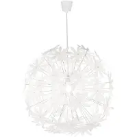 Etc-shop Hängeleuchte, Blüten Design, weiß, 60 cm