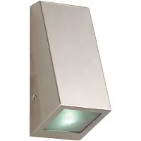 Etc-shop LED, Wandleuchte, Edelstahl, silber, Glas, RGB, Fernbedienung, H 14,5 cm