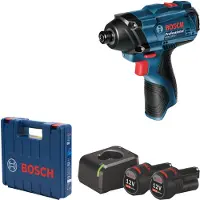 Bosch 0 601 9F0 001, Schlagschrauber, Schwarz, Blau, 1/4", 2600 RPM, 100 Nm, 1300 RPM