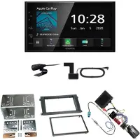 Kenwood DMX-5020DABS CarPlay Android Auto Einbauset für Porsche Cayenne bis 2006