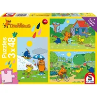 Sonstige Verlage 3 x 48 Teile Schmidt Spiele Kinder Puzzle Die Maus Viel Spaß mit der Maus 56213