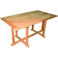 Inda XXL Teak Tisch Gartentisch ausziehbar 210/160 x 90 x 75 cm