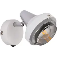 Etc-shop Wandleuchte, Chrom, Spot verstellbar, 10 cm
