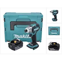 Makita DTS 141 M1J Akku Impulsschrauber 18 V 40 Nm 1/4" Brushless + 1x Akku 4,0 Ah + Makpac - ohne Ladegerät