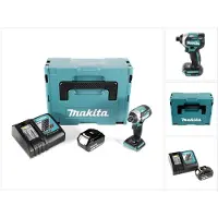 Makita DTD 154 RF1J Akku Schlagschrauber 18V 1/4" 175 Nm Brushless + 1x Akku 3,0Ah + Ladegerät + Makpac
