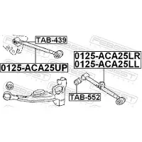 FEBEST 0125-ACA25UP Querlenker Hinten Oben für TOYOTA RAV 4 II (CLA2, XA2, ZCA2, ACA2)