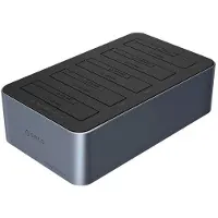 ORICO 6656C3-C 5-Bay Dockingstation mit Offline-Klonfunktion 2,5"/3,5" SATA HDD/SSD - Grau