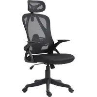 CLP Bürostuhl Taos Ergonomischer Schreibtischstuhl mit Kopfstütze schwarz