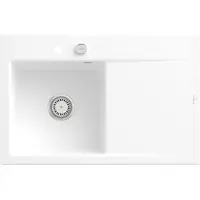 Villeroy & Boch Keramikspüle 334802KG, Subway Style 45 Einbauspüle - inkl.