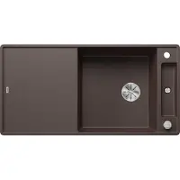 BLANCO Granitspüle "AXIA III XL 6 S-F" 1 Stk. tlg. inklusive gratis Esche-Compound-Brückenschneidebrett