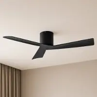 LUCANDE Deckenventilator Ventoro, Ø 132 cm, schwarz, Metall Ventoro, schwarz, für Wohn- / Esszimmer, Metall, Modern