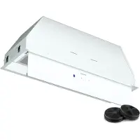 Klarstein Ventimate Dunstabzugshaube Unterbau, 85cm Unterbauhaube mit Touch-Bedienfeld, 390 m³/h Luftdurchsatz, , Leiser 50W DC-Motor, LED-Beleuchtung, Kohlefilter, Weiß