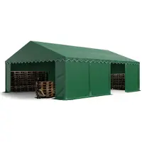 Sonstiges TOOLPORT Lagerzelt 5x8 m Zelthalle Unterstand Weidezelt PVC Plane 700 N wasserdicht in dunkelgrün