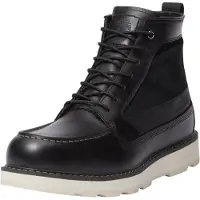 Timberland für Herren. TB0A6CE2W021 Britton Mills wasserdichte Stiefel schwarz (42), Leder, Wohnung, Schnürsenkel, Lässig, Draußen