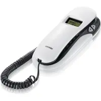 Brondi Kenoby CID Analoges schnurgebundenes Telefon LCD Grau Weiß