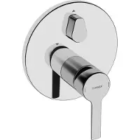 Hansa Funktionseinh. mit Dekorset Einhebelmischer Wanne Hansaronda 3.5 chrom, 83843573