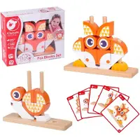 Classic World Kreative räumliche 3D-Holzklötze, ein Fuchs