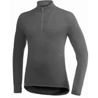 Woolpower Skipullover Zip Turtleneck 200 Grau-L