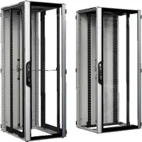 Rittal 5305.124, Freistehendes Gestell, 38U, 815 kg, Sperrschloss, Schwarz, Grau