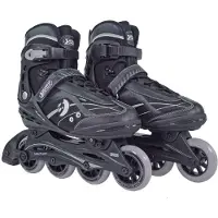 Best Sporting Inline Skates für Teenager + Erwachsene, verstellbar, ABEC 7 Carbon, schwarz
