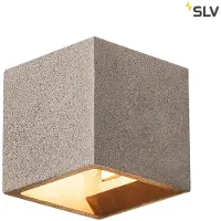 SLV Solid Cube Wandleuchte QT14 Sandstein 1000911