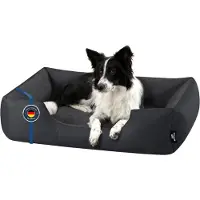 BedDog Hundebett ZARA,(XL) ca. 100x85x23cm,GRAFIT (graphit)