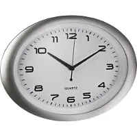 Alco Wanduhr 186-10 oval si/ws