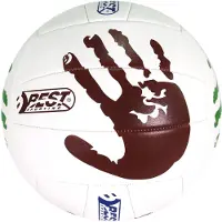 Best Sporting Volleyball Florida aus Kunstleder I Handabdruck Design I hochwertiger weicher Volleyball I formbeständiger Soft Touch Volleyball I Volleyball Outdoor mit offizieller Größe 5, 10139