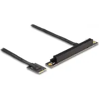 DeLOCK M.2 Key A+E zu PCIe x16 NVMe Adapter gewinkelt mit 20 cm Kabel, M.2, PCIe, Männlich, PCIe 4.0, China, Männlich