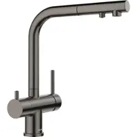 BLANCO Küchenarmatur mit Handbrause FONTAS-S II satin dark steel satiniert 527737