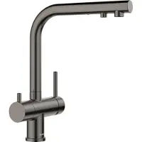 BLANCO Küchenarmatur mit Filterfunktion FONTAS II satin dark steel satiniert 527736