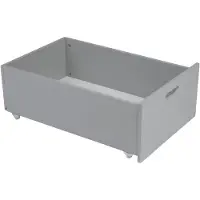 Waldin Schublade unter dem Bett für das Mitwachsbett grau