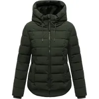 MARIKOO Winterjacke "Tayenaa" mit schmaler Steppung und extra hohem Kragen