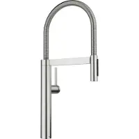 BLANCO CULINA-S II Küchenarmatur Wasserhahn Hochdruck PVD steel Schlauchbrause - inkl.