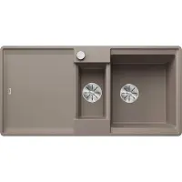BLANCO ADIRA 6 S-F Einbauspüle SILGRANIT tartufo ab 60 cm mit Ablauffernbedienung, mit Zubehör - inkl.