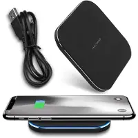 Naukita Für Induktion Ladestation für Apple iPhone Kabelloses Laden Wireless Ladegerät