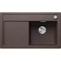 BLANCO ZENAR 45 S, Schrankwaschbecken, Silgranit, Braun, Links, 45 cm, Deutschland