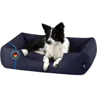 BedDog Hundebett ZARA,(L) ca. 80x65x18cm,NAVY-BLUE (dunkelblau)