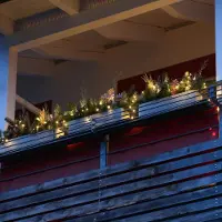 MARELIDA LED Solar Lichterkette Compact Twinkle - 750 warmweiße LED - 8 Funktionen - L: 16m - USB