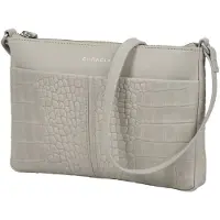 Burkely Elegante Leder Tasche mit Schulterriemen, geräumigem Hauptfach & 2 Reißverschlussfächern