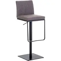 CLP Barhocker Panama Stoffbezug grau/schwarz