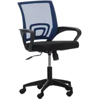 CLP Bürostuhl Auburn höhenverstellbar und drehbar | Farbe blau