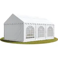 Sonstiges TOOLPORT Hochwertiges Zelt Partyzelt Festzelt 4x6 m PVC weiß wasserdicht