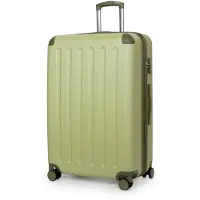 Hauptstadtkoffer Spree - Großer Koffer erweiterbar XL Trolley Aufgabegepäck Rollkoffer Check-In Reisekoffer 4 Doppel-Rollen, TSA, 75 cm, 119 L,Kiwi