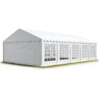 Sonstiges TOOLPORT Partyzelt Festzelt 6x10 m Garten-Pavillon PVC Plane 700 N in weiß Wasserdicht