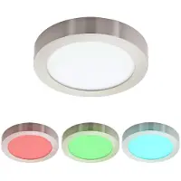 Etc-shop RGB LED Decken Aufbauleuchte mit Fernbedienung TINUS